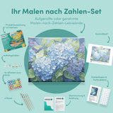 Malen nach Zahlen Blaue Hortensie