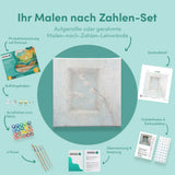 Malen nach Zahlen Blühendes Fenster zur Vergangenheit