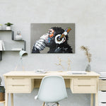 Diamond Painting Affe mit Kopfhörer