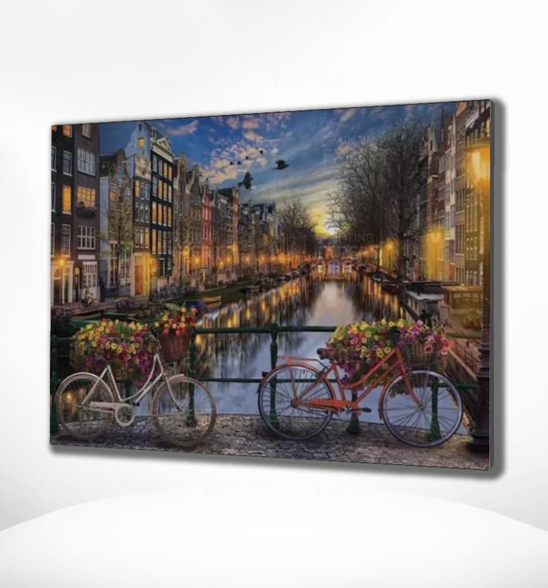 Diamond Painting Amsterdamer Kanäle