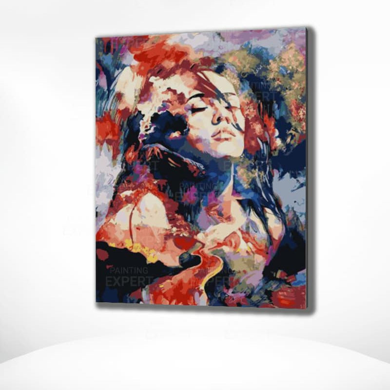 Diamond Painting Bunte Frau
