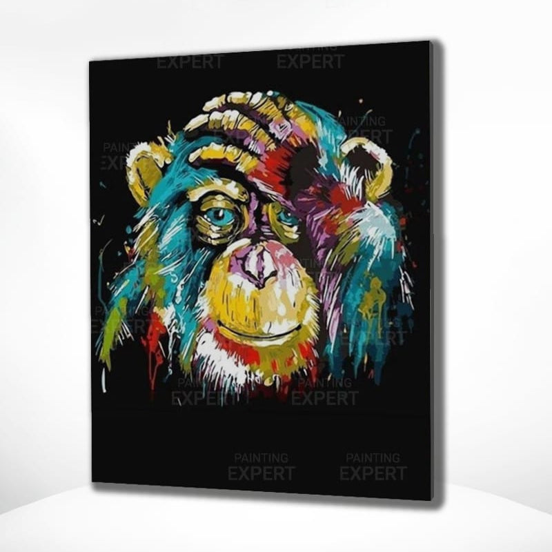 Diamond Painting Bunter Affe