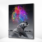 Diamond Painting Bunter Elefant