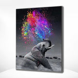 Diamond Painting Bunter Elefant