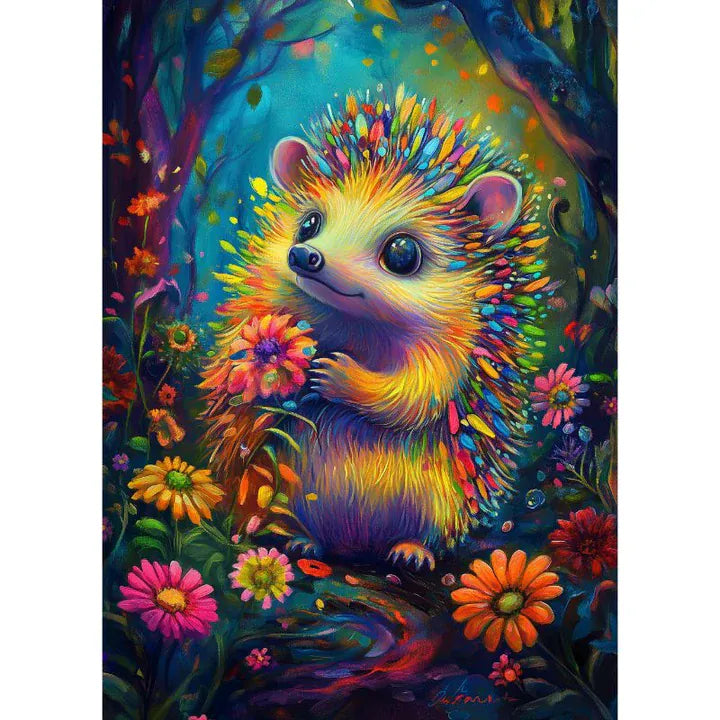 Diamond Painting Bunter Igel