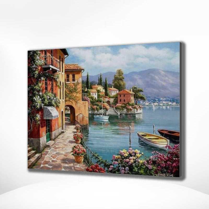 Diamond Painting Italienische Stadt