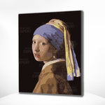 Diamond Painting Mädchen mit der Perlenohrring