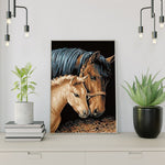 Diamond Painting Pferd und Fohlen