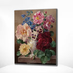 Diamond Painting Porträt Blumenstrauß