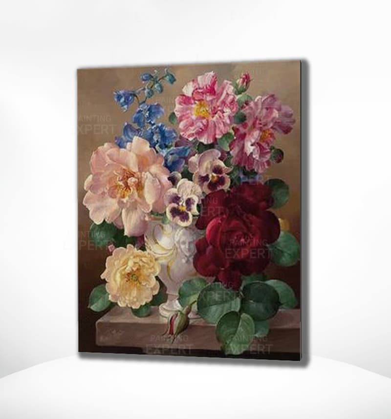 Diamond Painting Porträt Blumenstrauß