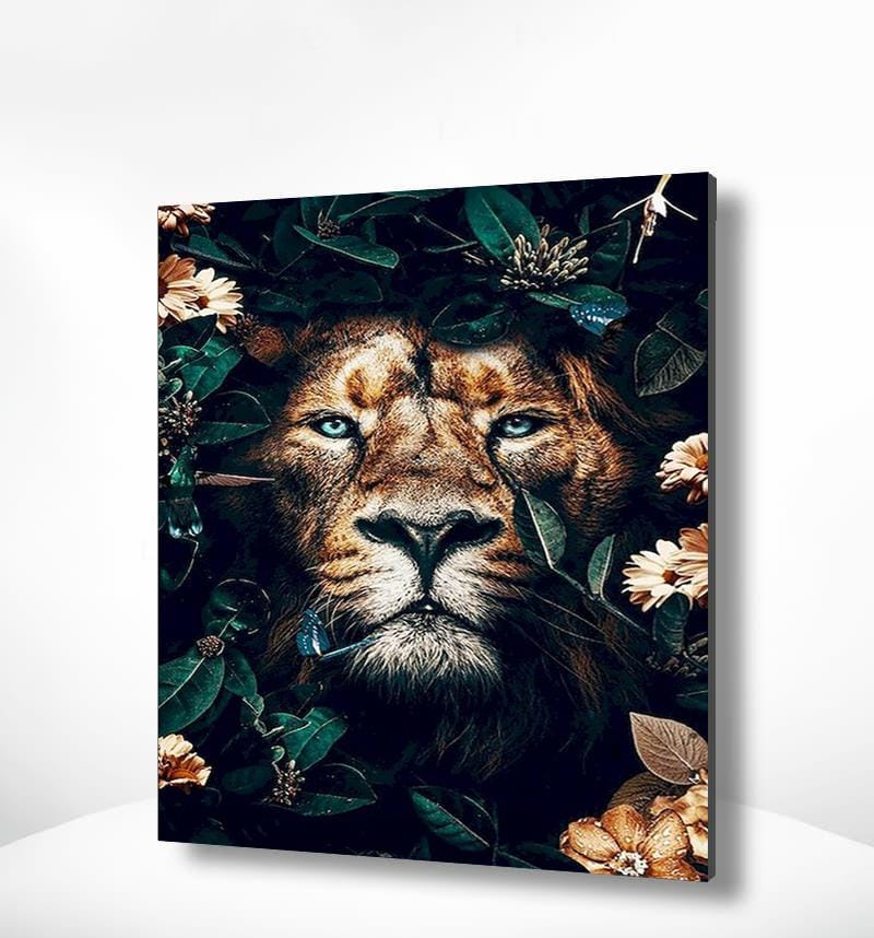Diamond Painting Porträt eines Löwen
