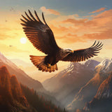 Diamond Painting Raubvogel