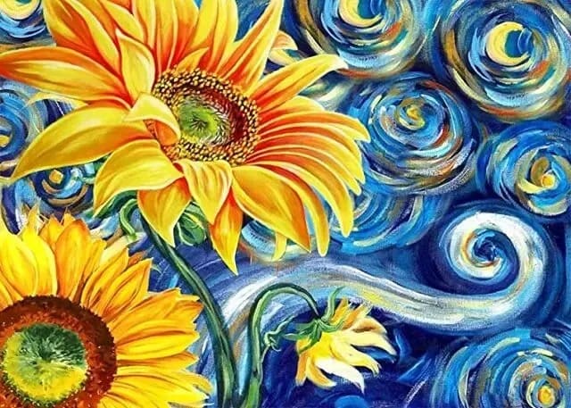 Diamond Painting Sonnenblumen Kunst