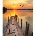 Diamond Painting Sonnenuntergang Bach