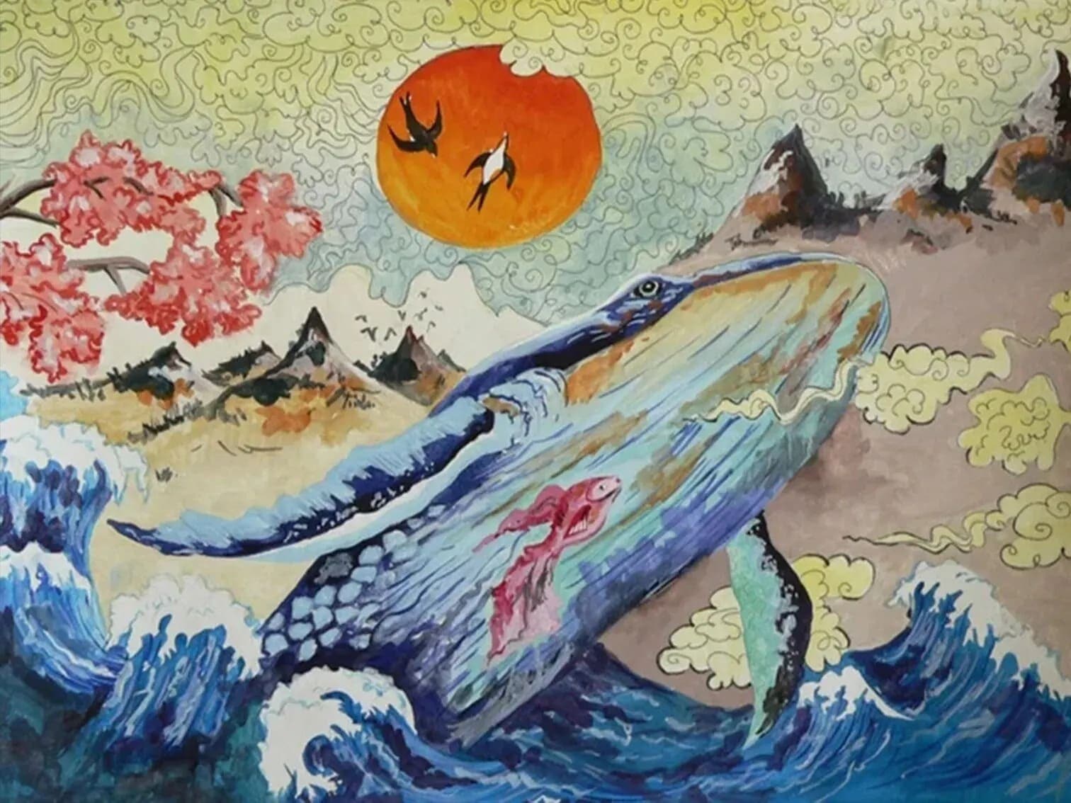 Diamond Painting Walhai im Meer