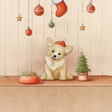 Diamond Painting Weihnachten Hund