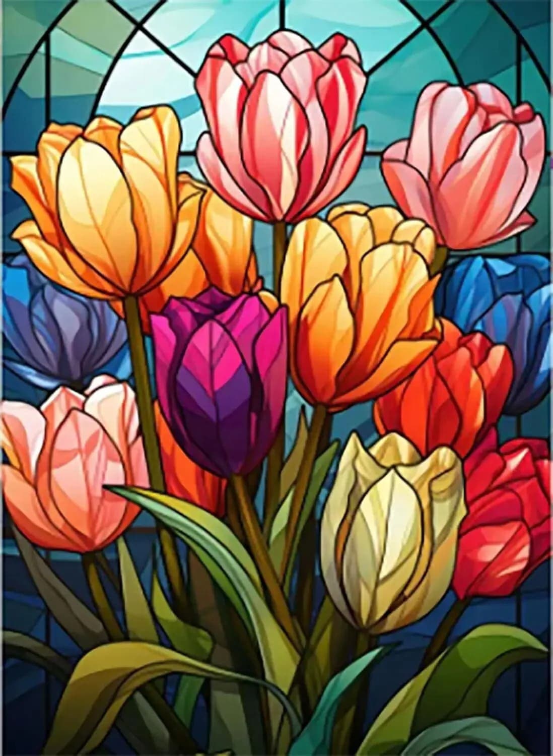 Diamond Painting Wunderschöne Tulpen