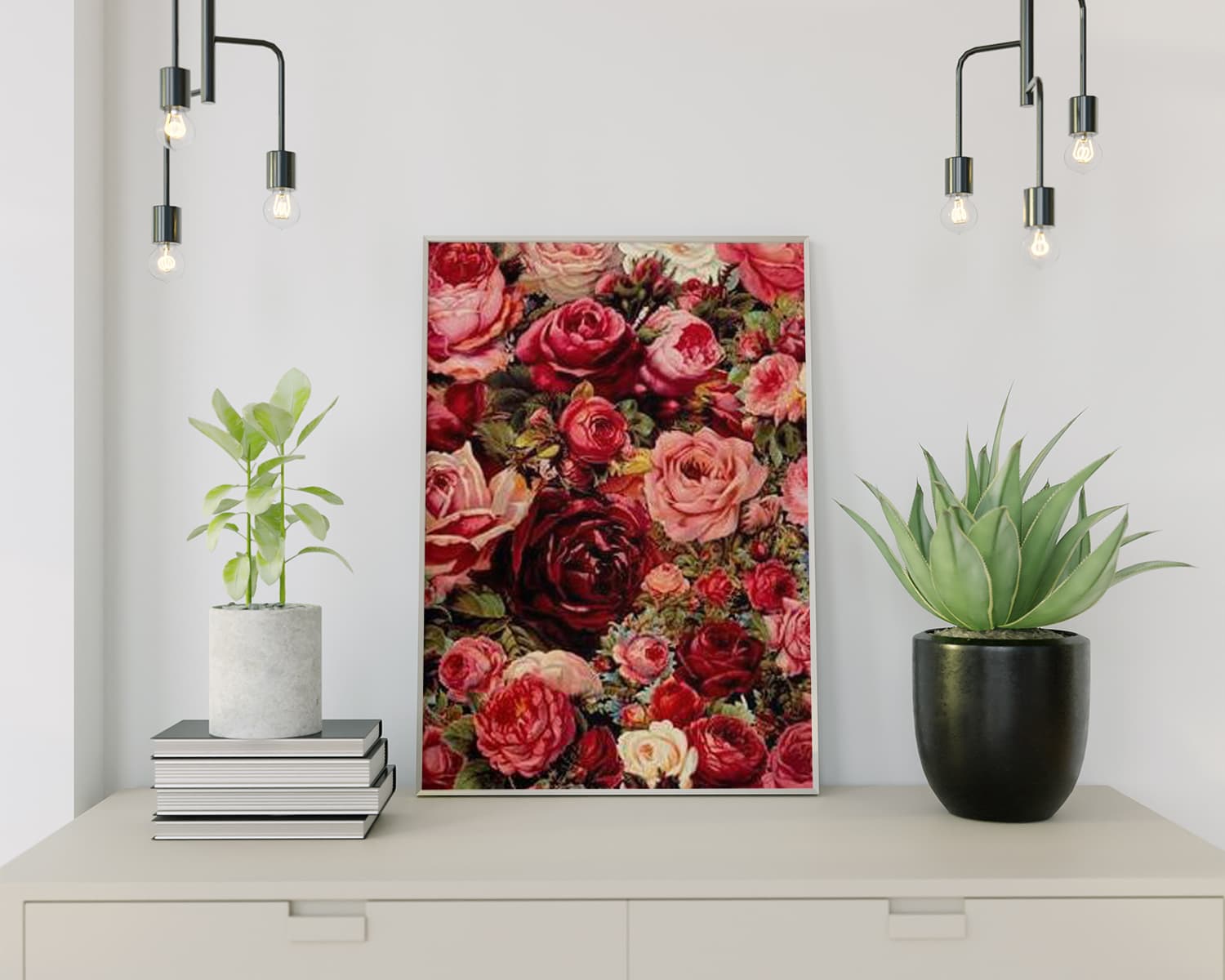 Diamond Painting bunte Rosen