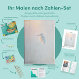 Malen nach Zahlen Eisvogel bei Sonnenaufgang