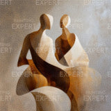 Diamond Painting Fließendes Paar Abstrakte Figur