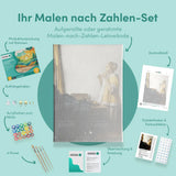 Malen nach Zahlen Frau mit einer Perlenkette