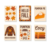 Malen nach Zahlen – 6 Mini-Gemälde - Gemütliche Herbst-Essentials