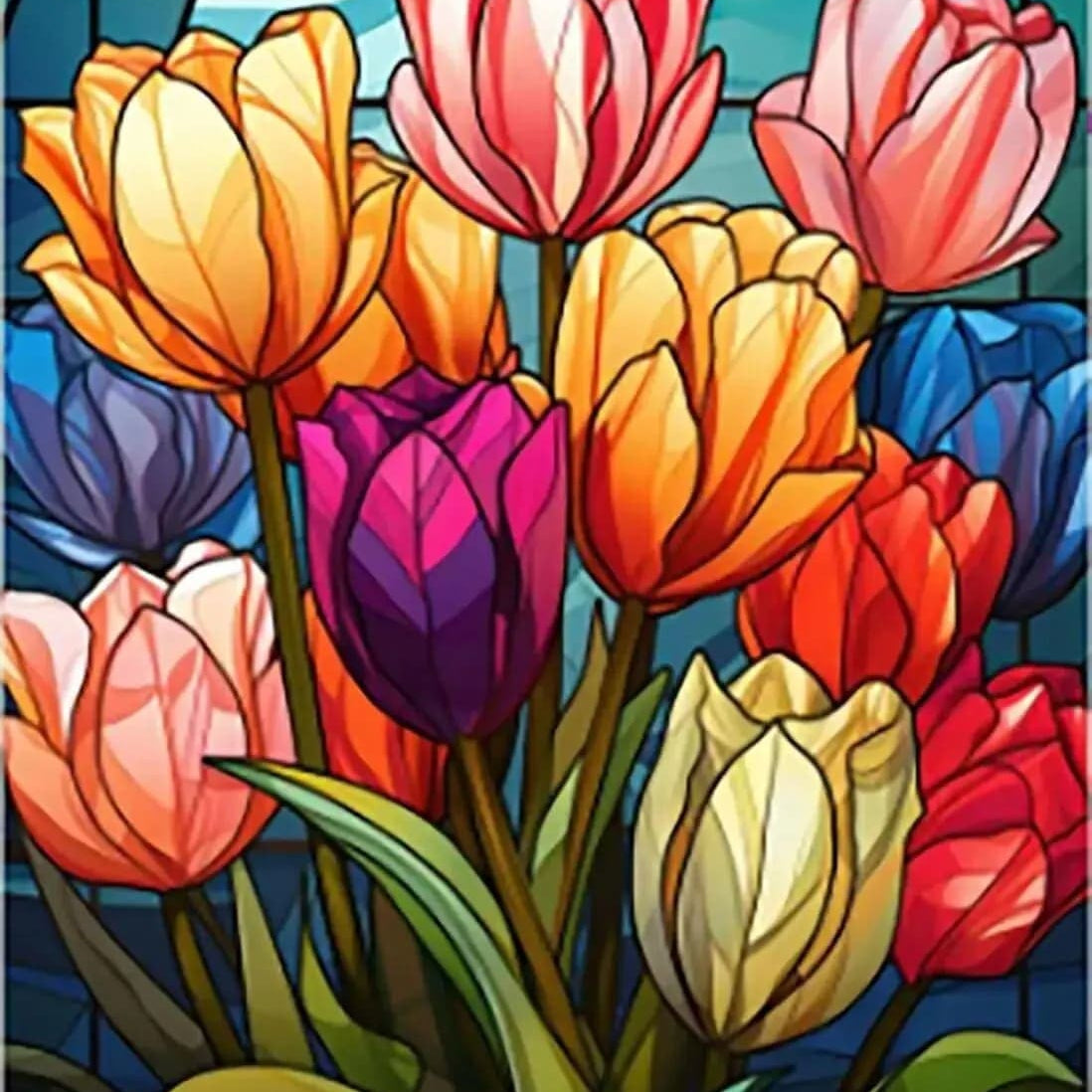 Malen nach Zahlen Wunderschöne Tulpen