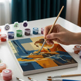 Malen nach Zahlen – 6 Mini-Gemälde - Mini-Kollektion von Johannes Vermeer