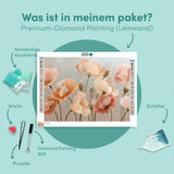 Diamond Painting Mohnblumen in sanften Farben