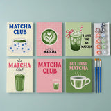 Malen nach Zahlen – 6 Mini-Gemälde - Schlückchen & Ruhe Matcha Edition