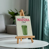 Malen nach Zahlen – 6 Mini-Gemälde - Schlückchen & Ruhe Matcha Edition