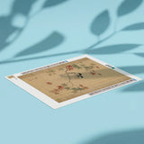Diamond Painting Zwei Vögel zwischen Ahornblättern (Herbst) Japan