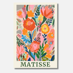 Blumenposter als Malen-nach-Zahlen-Motiv