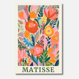 Blumenposter als Malen-nach-Zahlen-Motiv