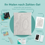 Inhalt des Malen-nach-Zahlen-Sets Der Geist hinter dem Spiegel