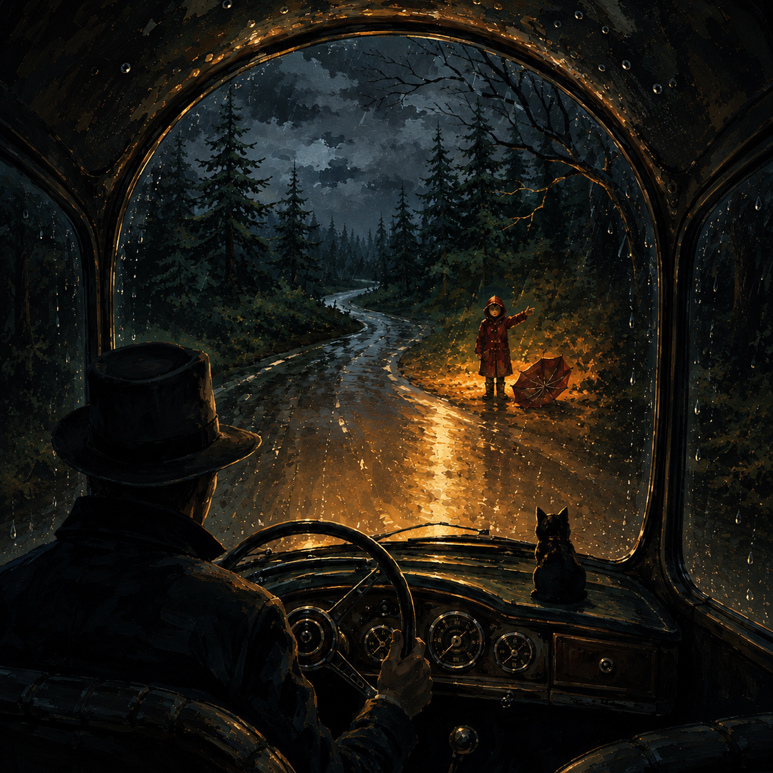 Malen nach Zahlen Halt nicht an auf dieser Straße – Halloween-Motiv