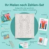 Inhalt des Malen-nach-Zahlen-Sets Hummerfest