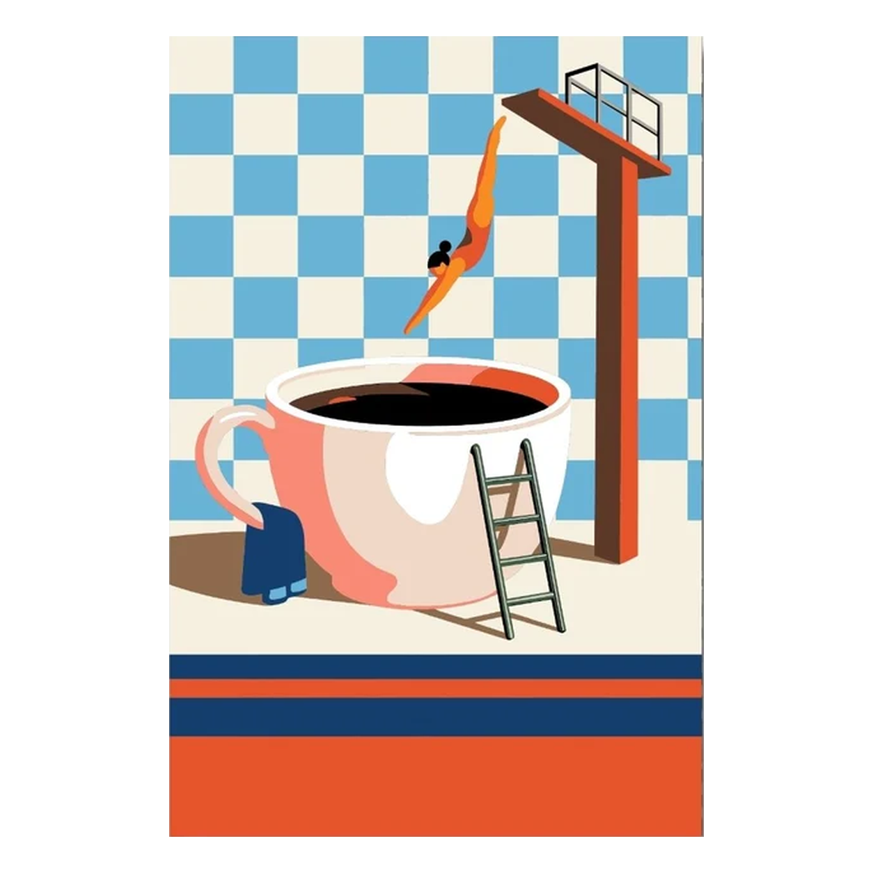 Freigestelltes Motiv Kaffeesprung ohne Hintergrund