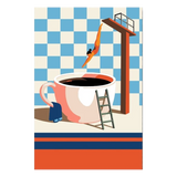Freigestelltes Motiv Kaffeesprung ohne Hintergrund