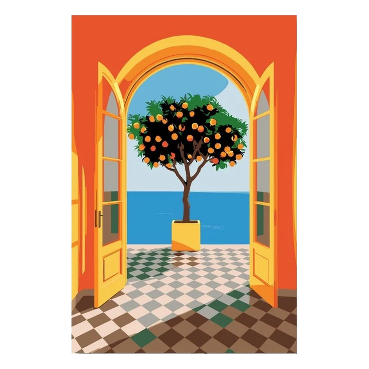 Freigestelltes Motiv Orangenblick ohne Hintergrund