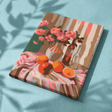 Orangenblüten als fertige Leinwand