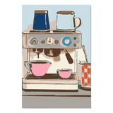 Freigestelltes Motiv Rosa Espresso ohne Hintergrund