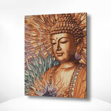 Malen nach Zahlen Buddha Braun