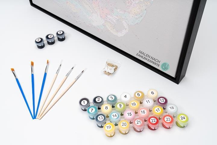 Malen nach Zahlen Frau Herbst