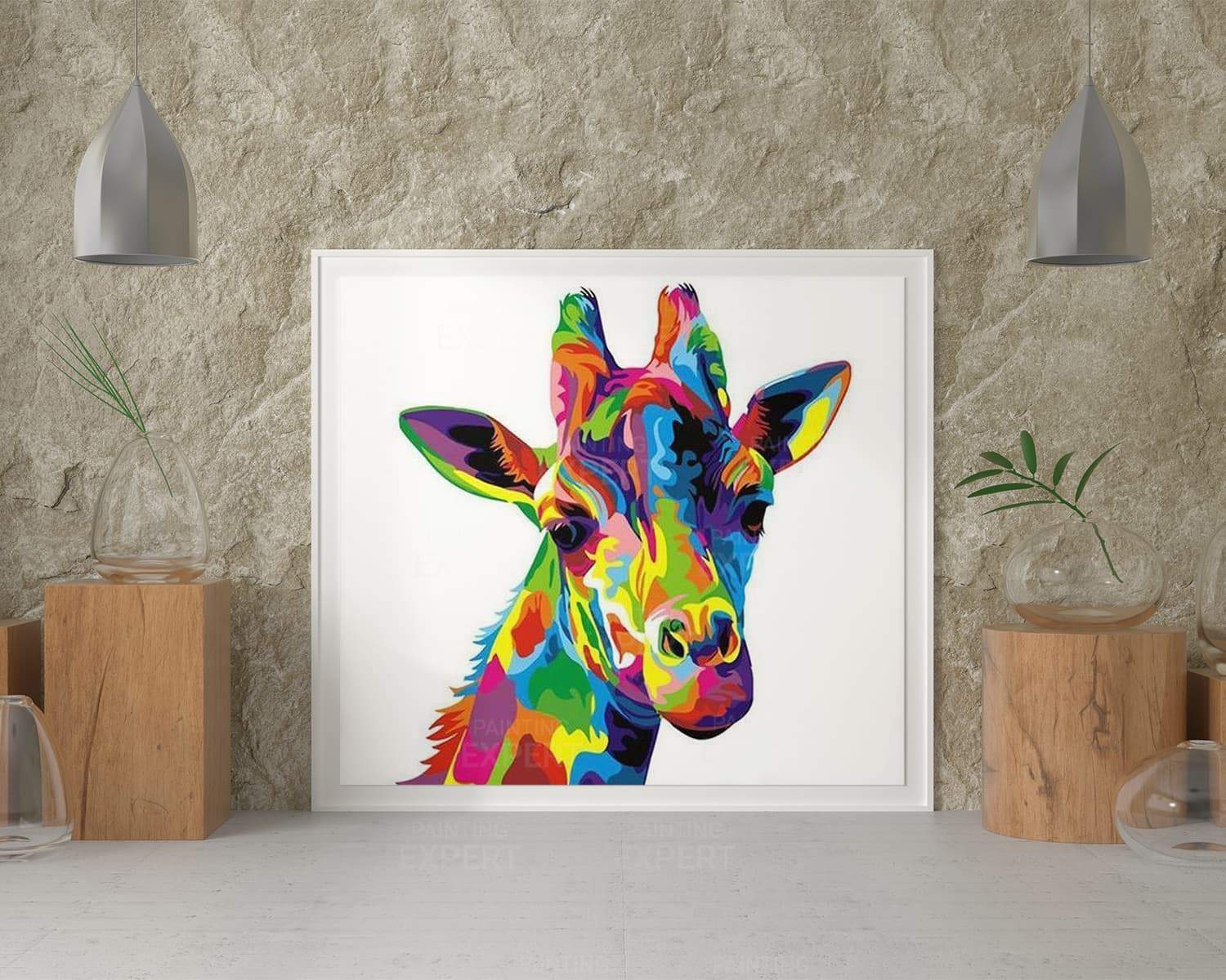 Malen nach Zahlen Giraffe