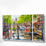 Malen nach Zahlen Triptychon Amsterdam